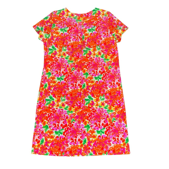 Jude Connally Performance Floral Bright Dress Size M short sleeves beach resort - Picture 10 of 10